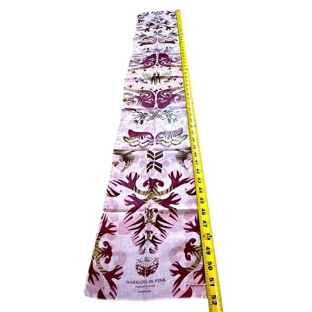 Ford Motor Company Warriors In Pink Breast Cancer Awareness Scarf 2005 Cotton